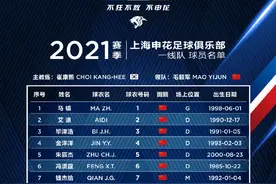 上海申花公布新赛季大名单：莫雷诺领衔，巴索戈、吴曦在列图片