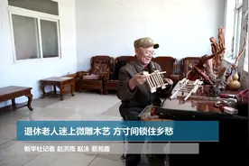 中国Vlog｜退休老人迷上微雕木艺 方寸间锁住乡愁图片