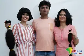 世界头发最长少女剪头发 12年没理发长2米图片