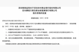 近十年来首起！新加坡最大银行定增入股深圳农商行获批，星展银行持股13%将成第一大股东图片