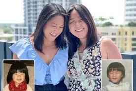 双胞胎姐妹出生就被不同家庭领养 36岁生日时重聚图片