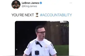 詹姆斯发推称击毙15岁黑人女孩的警察“你是下一个”，美国网友骂翻图片