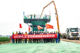 盐城这条铁路支线，施工建设进入快车道图片