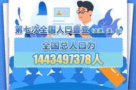 新华全媒+｜第七次全国人口普查（含港、澳、台）全国总人口为1443497378人图片