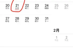 2262年有两个春节假期图片