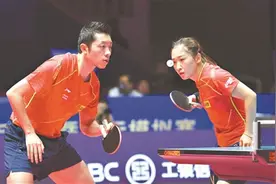 许昕/刘诗雯惜败给“00后”组合图片
