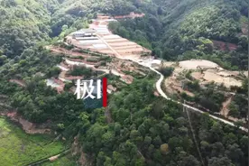 象群日行20公里，重卡封村挖掘机铺路引象绕行图片