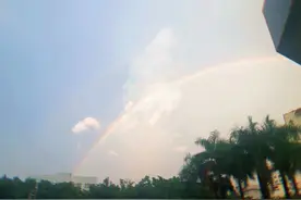 彩虹再度陪南宁人下班！未来几天还会下雨吗？图片