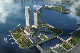 中国银行金融中心在临港开工，滴水湖西岛将崛起超高双子塔图片