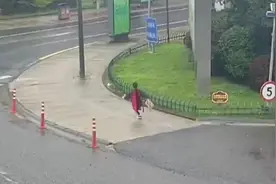 雨中狂奔1.5公里！5岁萌娃想给爸爸送礼物 结果迷路了图片