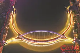 广州首座跨珠江人行桥 既是“艺术桥”也是“科技桥”图片