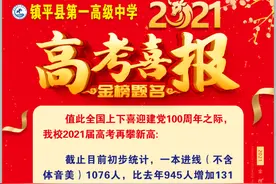 镇平一高一本进线（不含体音美）1076人图片