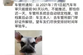 车辆推迟年审将被锁定档案？交警提醒来了图片
