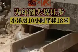 还有这种操作？浙江一村民平移自家房屋为工程让路，10小时挪了18米图片