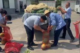 公交司机喊来同事买走2000斤西瓜：瓜农家远不易支持一下视频封面