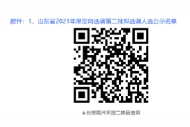 山东省2021年度选拔录用选调生第二批拟选调人选公示图片