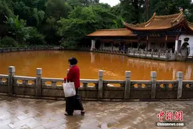 昆明黑龙潭水变色 专家称因地质构造所致图片