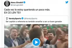 吉诺比利祝贺梅西赢得美洲杯冠军：每天都多爱他一点点图片