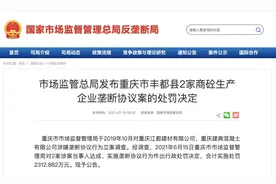 假借联营之名实施垄断协议，重庆两家混凝土公司被重罚两千万图片