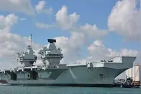 要来南海的英国航母，半路“病了”……图片