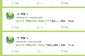 江门中考各校录取分数线公布！图片