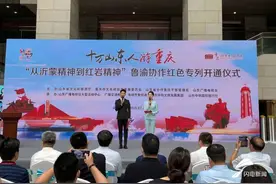 十万山东人游重庆——“从沂蒙精神到红岩精神”鲁渝协作红色专列开通图片