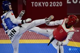 溃败！女子49公斤跆拳道吴静钰2-33不敌西班牙小将 无缘四强图片