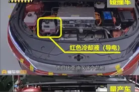 比亚迪回应汉EV碰撞事件：专用冷却液被更换图片