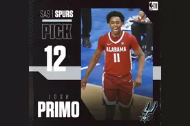 马刺12号秀普里莫：没想到这么高顺位被选中图片