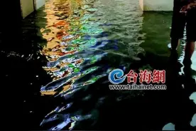 暴雨突袭 中山路积水成“河”沿街部分商店被淹图片