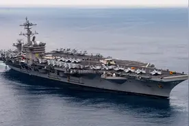 携一个中队F35C 美卡尔文森号航母前往亚洲部署图片