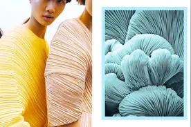 “几何感”蘑菇褶，吹起夏日时尚风图片