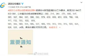 武汉部分公交线路暂停运营图片