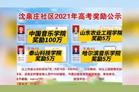 考上大学获奖百万？临沂沈泉庄社区：去年定的，今后继续实行视频封面