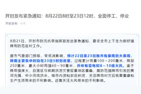 河南开封紧急通知：8月22日8时至23日12时，全面停工、停业图片