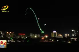 壮观！7色夜光“龙”点亮阳江夜空，你去看了吗？图片