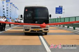 只需40分钟！G341线白银至中川公路今日试通车图片