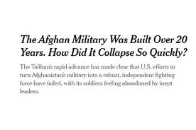 塔利班称进入喀布尔是被迫的？因为阿富汗政府军都跑了……图片