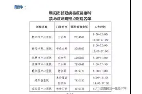 朝阳市一高中2021年高一新生报到须知 及疫情防控要求图片