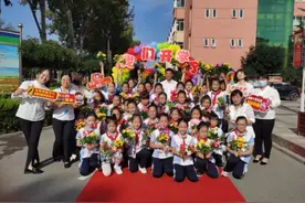 金秋开学时！组图直击东营开学第一天图片