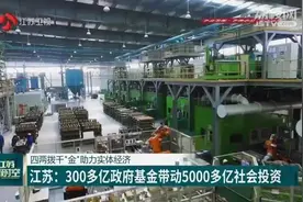 赋能实体经济 江苏省政府投资基金带动5000多亿社会投资图片