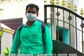 用5秒提醒你戴口罩！印度男子制作“世界最短电影”图片