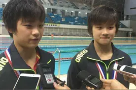 上海队获全运会跳水女子团体赛第五名，双胞胎姐妹花转战三米跳板图片