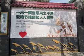 “一米一粟”变“一米一栗”这面“有损城市形象”的文化墙整改了图片