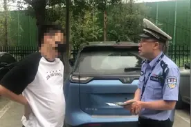 挂上临时号牌违法查不到？想多了！杭州这位司机刚买了新车高速逆行，民警：查图片