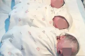 一胎产三子！自然受孕三胞胎孕妇在南昌顺利分娩图片