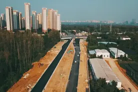 合肥G206连接线一期工程主车道提前贯通 力争年底全面完工图片