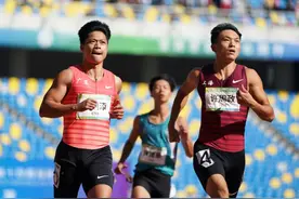 苏炳添亮相全运会百米大战，小组第一晋级！网友：“苏神终究是苏神！”图片