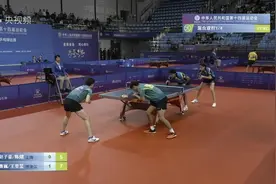 冲！黑龙江王曼昱/曹巍晋级乒乓球混双四强图片