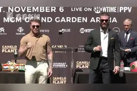 拳击比赛还没开始 两名猛将发布会上动起手来图片